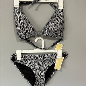 Michael Kors snow leopard Bikini